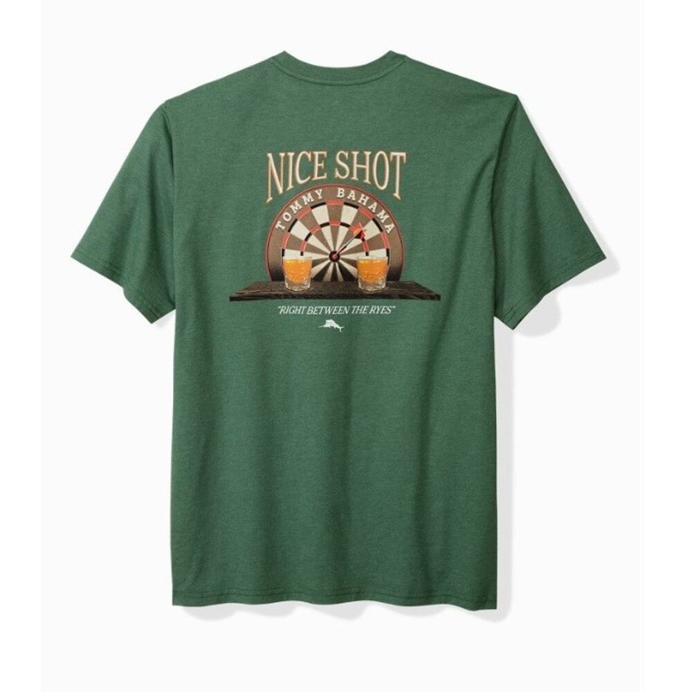 NEW TOMMY BAHAMA T-Shirt | Between The Ryes | Mens Size Medium | Green | NWOT